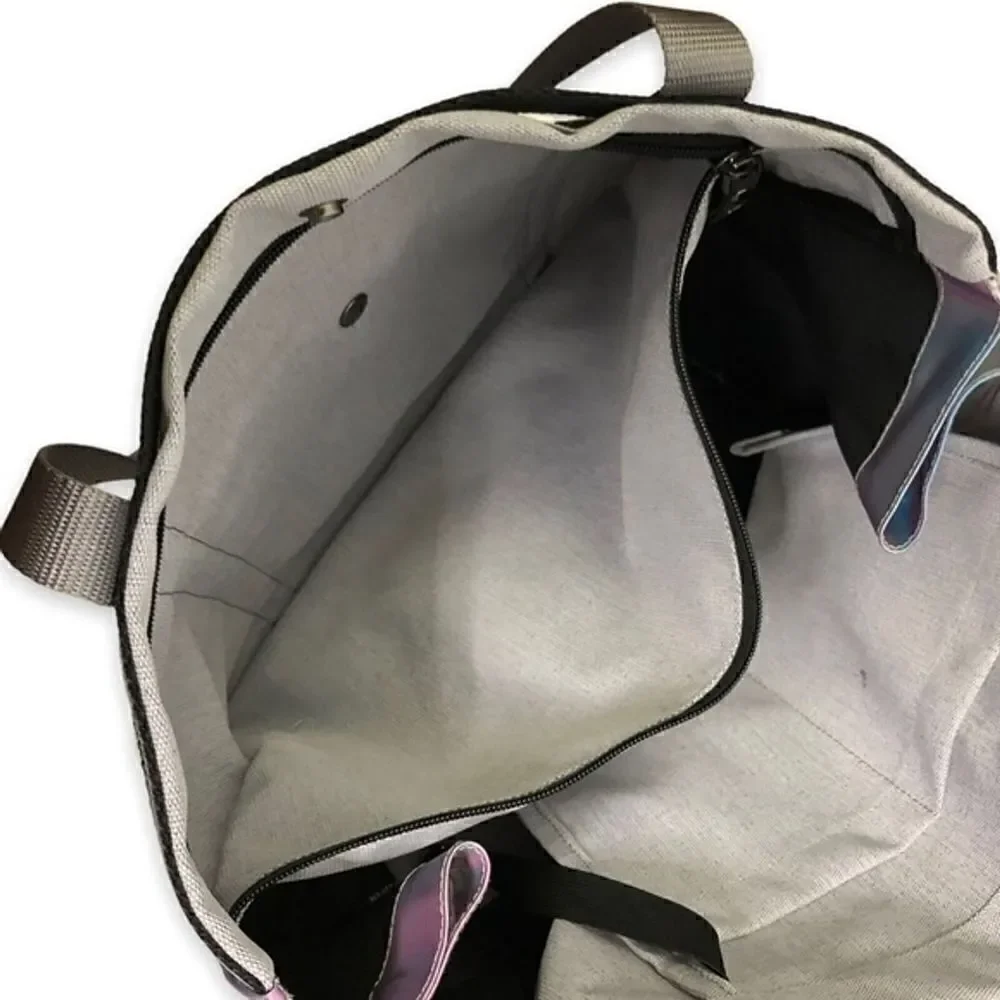 ANDI New York Aqua Reflective Summer Iridescent Tote Bag Purse